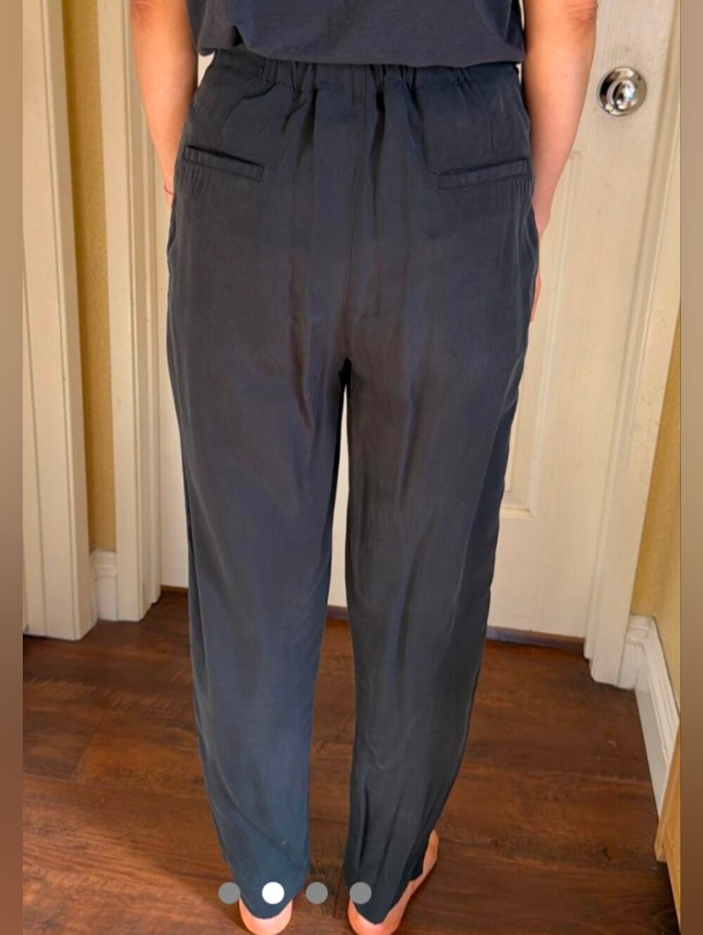 by Anthropologie Black Pants with belt buckle Women's Size XS - Picture 2 of 11